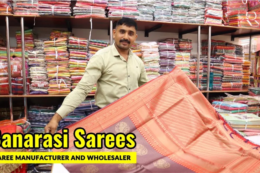 Wholesaler of Jacquard Sarees in Surat