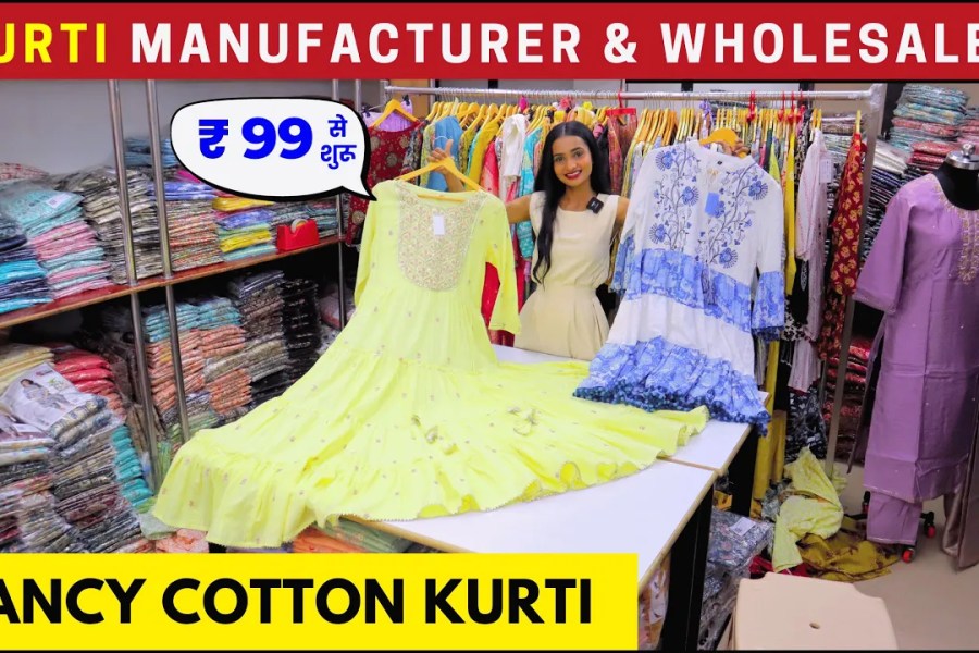 Designer Cotton Kurtis Wholesaler